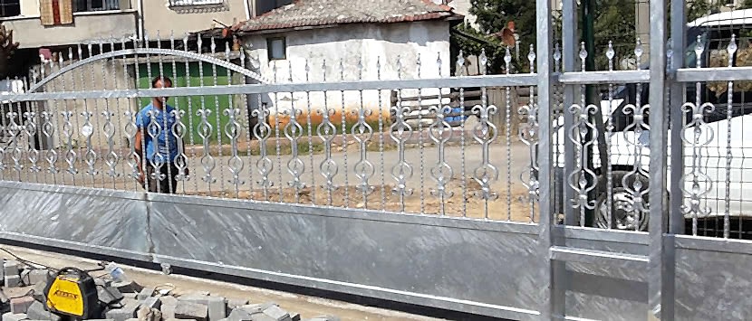 Ferforje Sürgülü Kapı