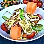 Grill Halloumi Cheese Salad